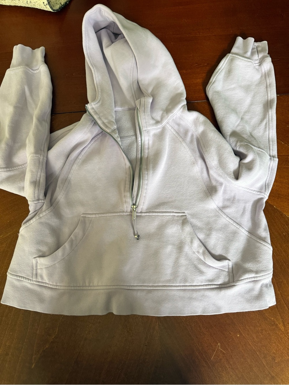 lululemon athletica Light Lavender Half-Zip Hoodie Sweater